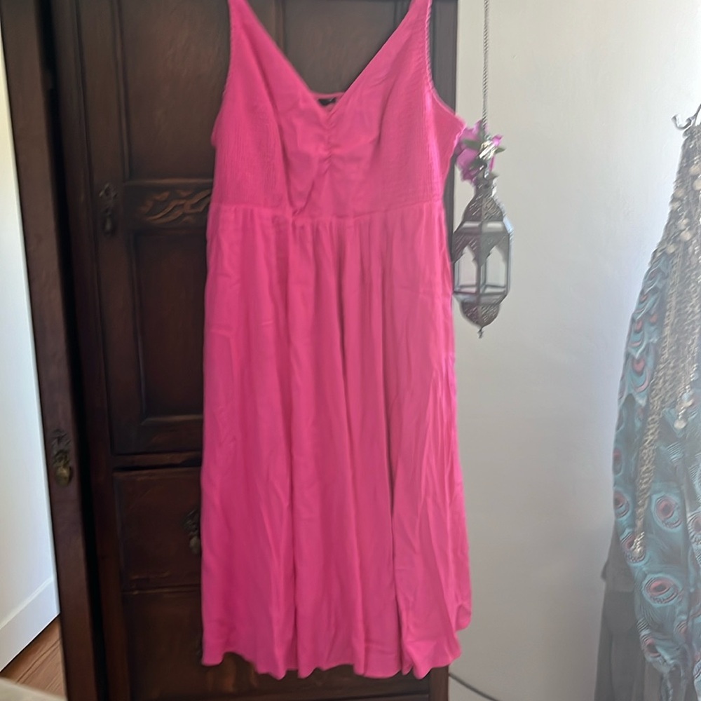 Flattering pink dress, from Torrid, size 2x